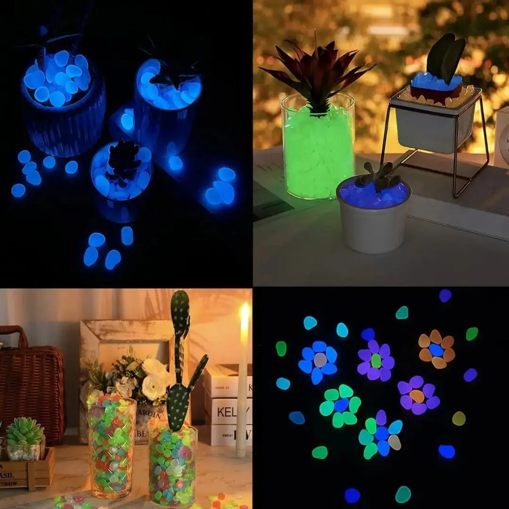 Pedras luminosas para jardim seixos decorativos 500 peças tazmo casa ideias de decorção para casa 