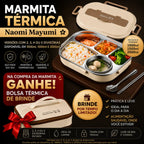 Promoção marmita térmica naomi mayumi ganhe uma bolsa-térmica de brinde tazmo casa