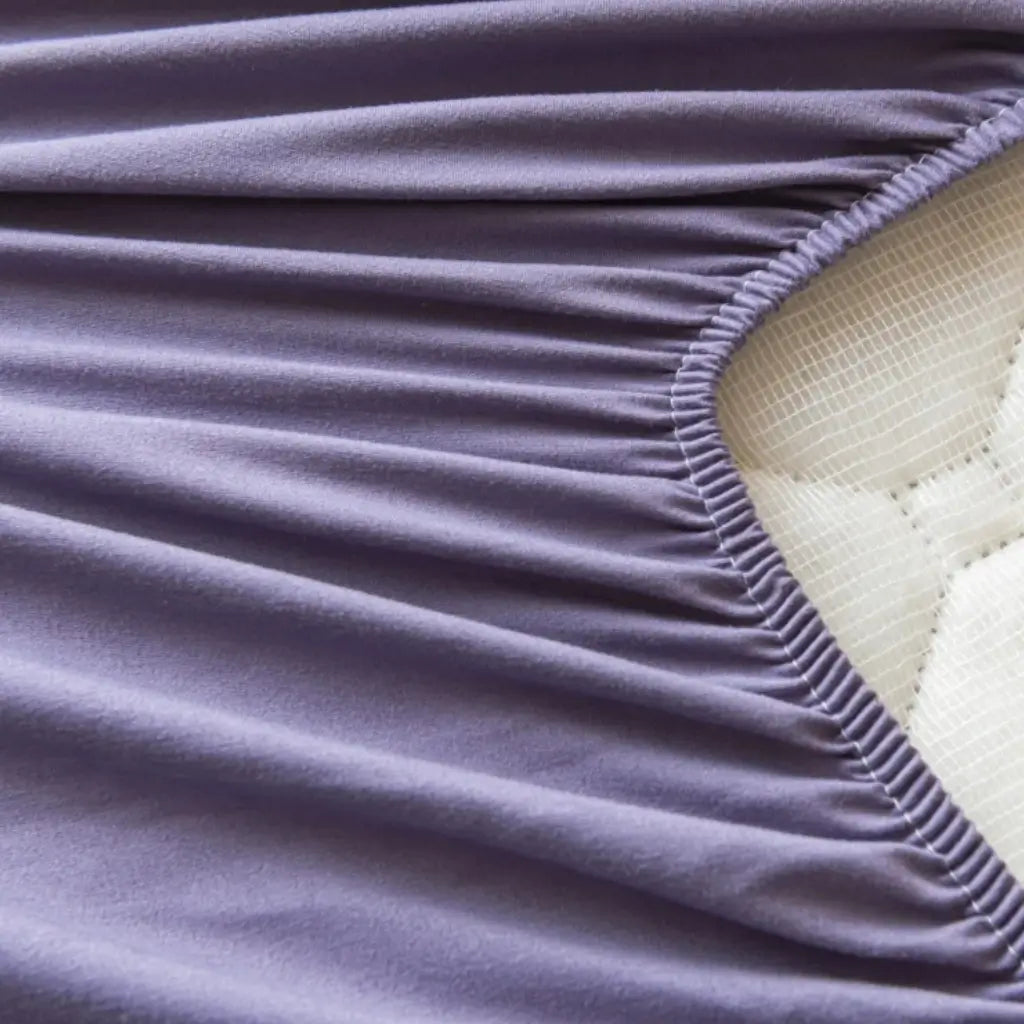 Capa para colchão impermeável confortável roxo tazmo casa com elastano 