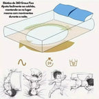 Capa para colchão impermeável confortável roxo tazmo casa para boas noites de sono 