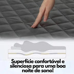 Capa para colchão impermeável confortável roxo tazmo casa queen 