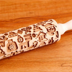 Rolo de massa para biscoito decorado de natal pino artesanal natalino 
