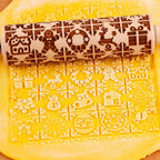 Rolo biscoito decorado de natal pino artesanal merry christmas gourmet 