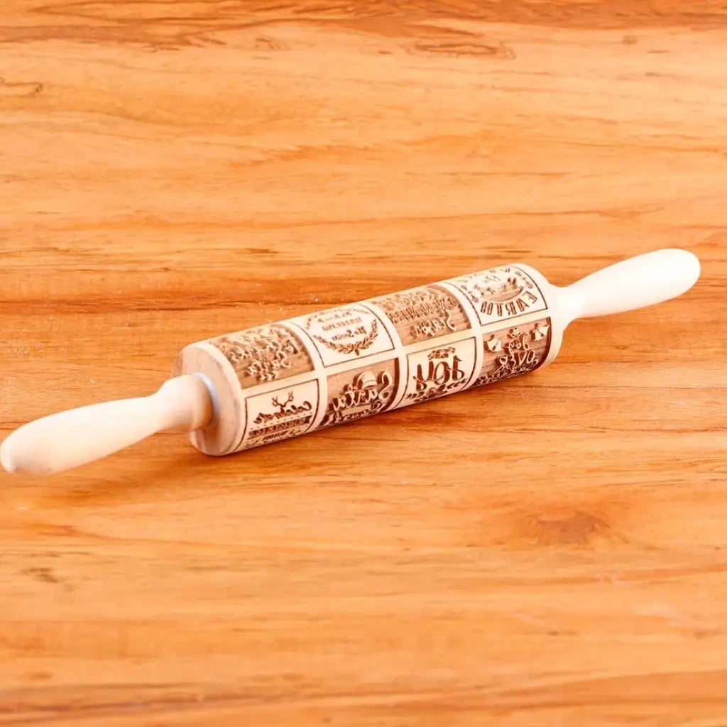 Rolo de massa para biscoito decorado de natal pino artesanal merry christmas desenhos de natal 