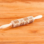 Rolo de massa para biscoito decorado de natal pino artesanal merry christmas desenhos de natal 