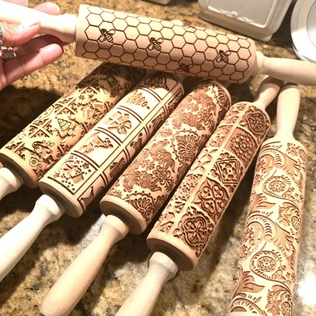 Rolo de massa biscoito decorado pino criativo treliça decoração natalina 