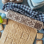 Rolo de massa biscoito decorado pino criativo treliça cozinha gourmet  