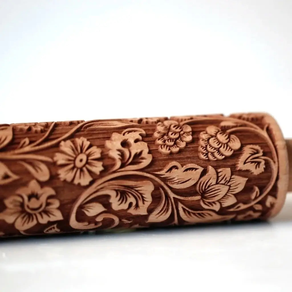 Rolo biscoito decorado com flores pino garden cookies artesanal detalhes florais