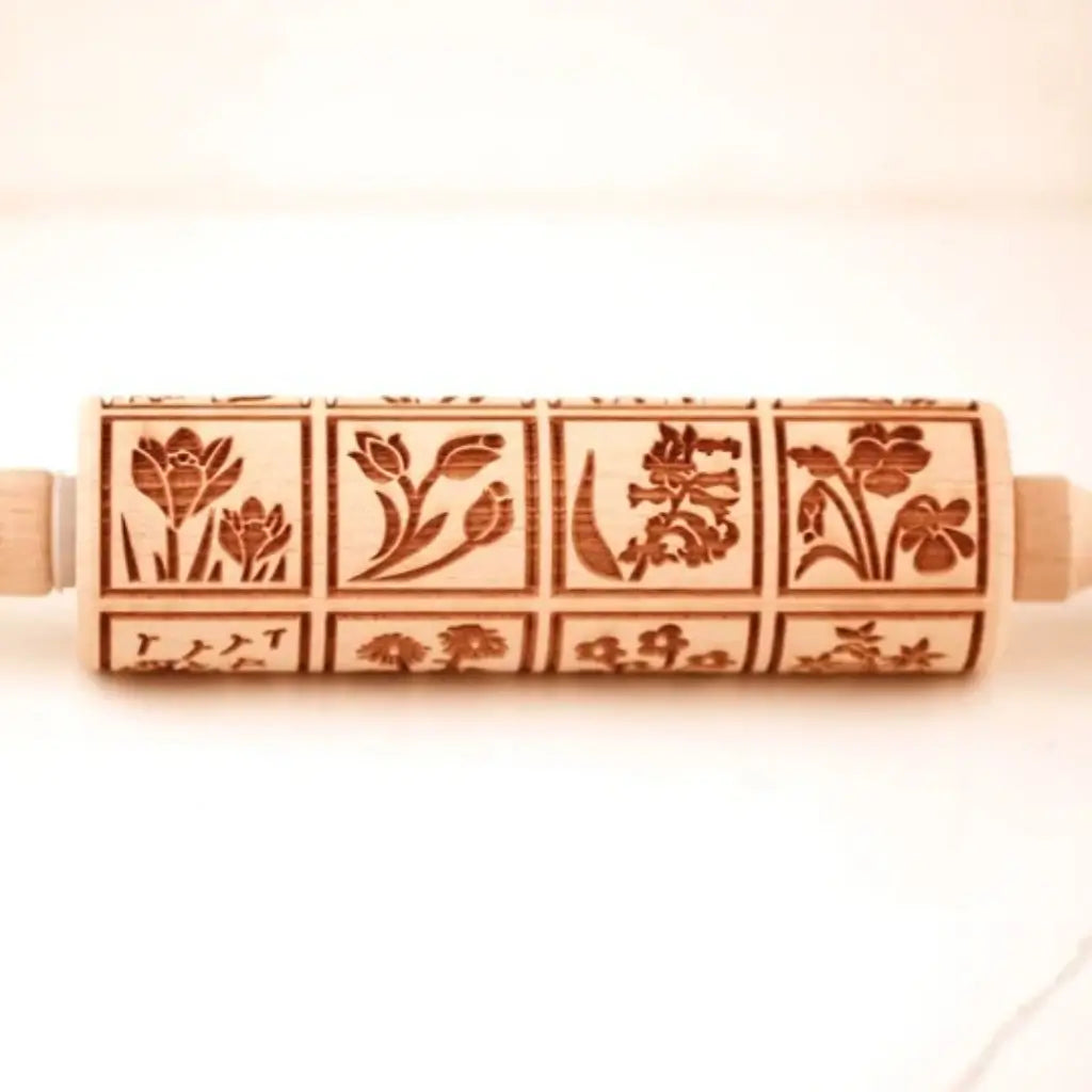 Rolo biscoito decorado com flores pino garden cookies artesanal tazmo oficial 