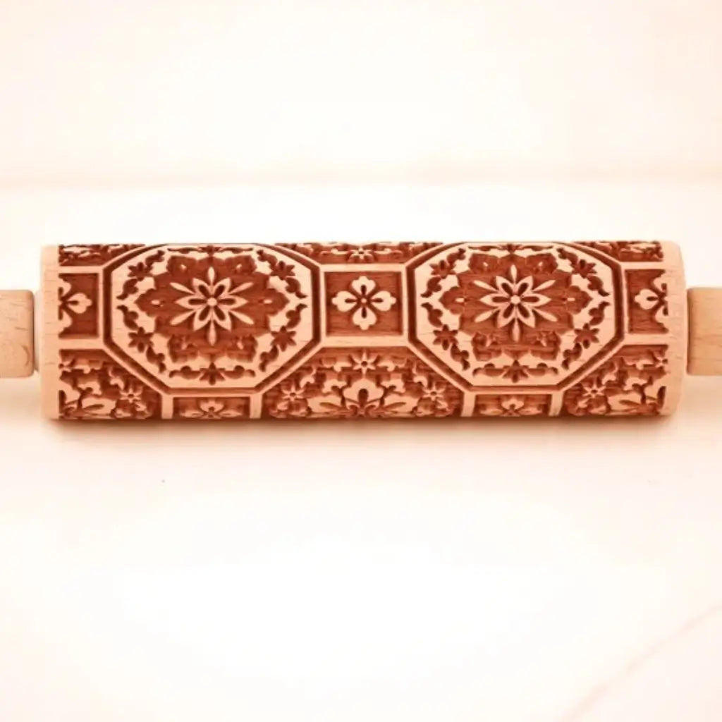 Rolo biscoito decorado com flores pino garden cookies artesanal utensílios e culinária cozinha 