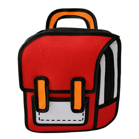 MOCHILA ESTUDANTIL DESENHO CRIATIVO 2D TAZMO.