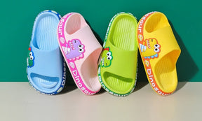 CHINELO NUVEM INFANTIL DINO TOON - ANTIDERRAPANTE, SOLADO MACIO.