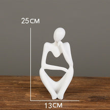 ESCULTURAS ARTESANAIS PENSADOR 25CM, ESTÁTUAS DECORAÇÃO CASA E ESCRITÓRIO.