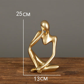 ESCULTURAS ARTESANAIS PENSADOR 25CM, ESTÁTUAS DECORAÇÃO CASA E ESCRITÓRIO.