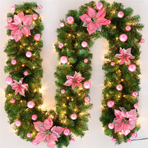 GUIRLANDA DE NATAL COM LUZ LED FLOWERS COLORS