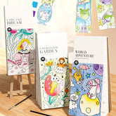 CADERNO DE PINTURA EDUCATIVA COM PINCEL, ART POCKET COMBO 3 EM 1.