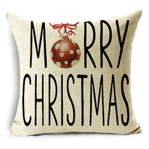 CAPAS DE ALMOFADAS EM LINHO ALGODÃO MERRY CHRISTMAS