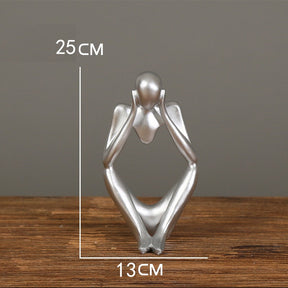 ESCULTURAS ARTESANAIS PENSADOR 25CM, ESTÁTUAS DECORAÇÃO CASA E ESCRITÓRIO.