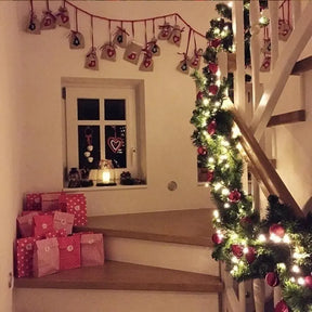 GUIRLANDA DE NATAL COM LUZ LED FLOWERS COLORS