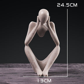 ESCULTURAS ARTESANAIS PENSADOR 25CM, ESTÁTUAS DECORAÇÃO CASA E ESCRITÓRIO.