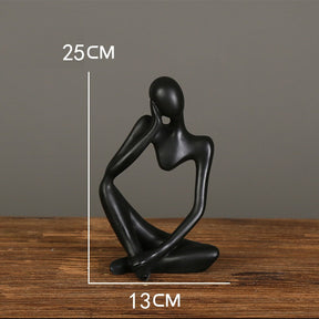 ESCULTURAS ARTESANAIS PENSADOR 25CM, ESTÁTUAS DECORAÇÃO CASA E ESCRITÓRIO.
