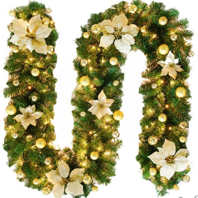 GUIRLANDA DE NATAL COM LUZ LED FLOWERS COLORS