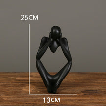 ESCULTURAS ARTESANAIS PENSADOR 25CM, ESTÁTUAS DECORAÇÃO CASA E ESCRITÓRIO.
