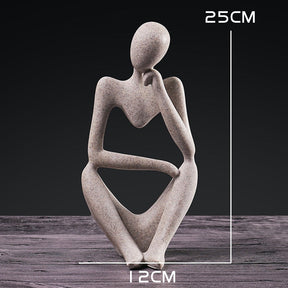 ESCULTURAS ARTESANAIS PENSADOR 25CM, ESTÁTUAS DECORAÇÃO CASA E ESCRITÓRIO.