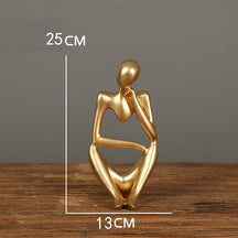 ESCULTURAS ARTESANAIS PENSADOR 25CM, ESTÁTUAS DECORAÇÃO CASA E ESCRITÓRIO.