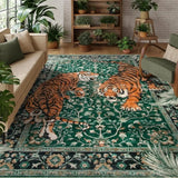 Tapete Para Sala Tigre da Selva Tapete Grande Decoração Sala e Quarto