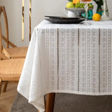 Toalha de Mesa Bordada Francês Toalha de Mesa Branca Sophie