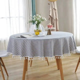Toalha de Mesa Listrada Azul