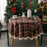 Toalha de Mesa Natal Xadrez Café