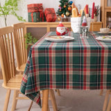 Forro de Mesa Xadrez Verde