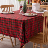 Toalha de Mesa Natalina Xadrez Feliz Natal Tazmo Casa