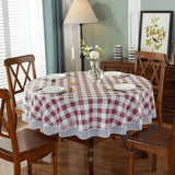 Toalha de Mesa Vinho Xadrez