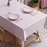 Toalha de Mesa Rosa Bebê Xadrez