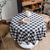 Forro de Mesa Xadrez Preto Branco