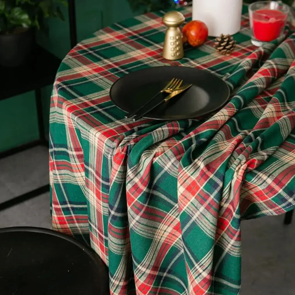 Toalha-de-Mesa-Redonda-Decoração-de-Natal 