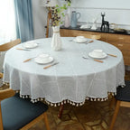 Toalha-de-Mesa-Redonda-Bordada