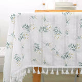 Floral Branca com Borla