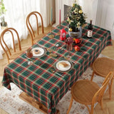 Toalha de Mesa de Natal Xadrez Decoração Merry Christmas Tazmo