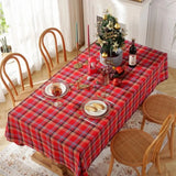Toalha de Mesa de Natal Xadrez Decoração Merry Christmas Tazmo