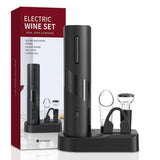 Abridor de Vinho Elétrico Kit 5 Peças Wine Box Tazmo