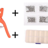 Alicate Fixador DIY Kit 400 Botões Para Costura de Roupas Tazmo