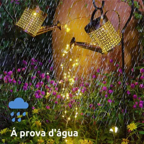 LANTERNA LED SOLAR IMPERMEÁVEL REGADOR, ILUMINAÇÃO DECORAÇÃO JARDIM