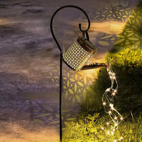 LANTERNA LED SOLAR IMPERMEÁVEL REGADOR, ILUMINAÇÃO DECORAÇÃO JARDIM