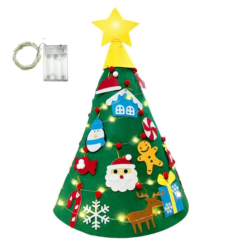 Árvore-de-Natal Decorada-Enfeite-de-Natal-Educativo-Para-Crianças-11