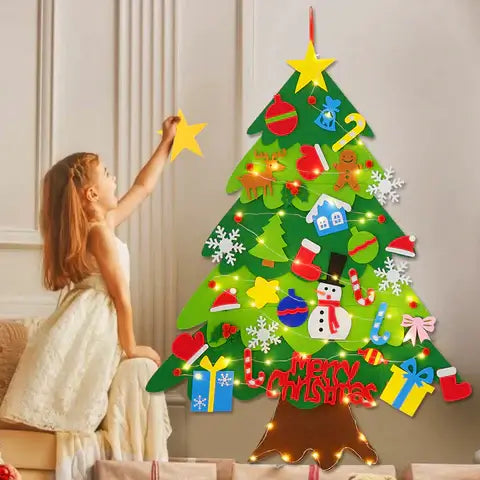 Árvore-de-Natal Decorada-Enfeite-de-Natal-Educativo-Para-Crianças-05