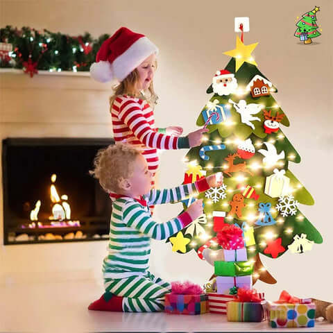 Árvore-de-Natal Decorada-Enfeite-de-Natal-Educativo-Para-Crianças-07
